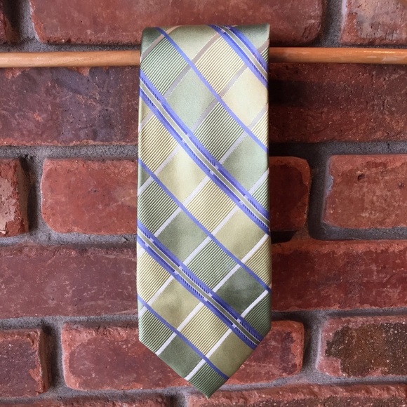Michael Kors Green Silk Tie - Picture 1 of 6